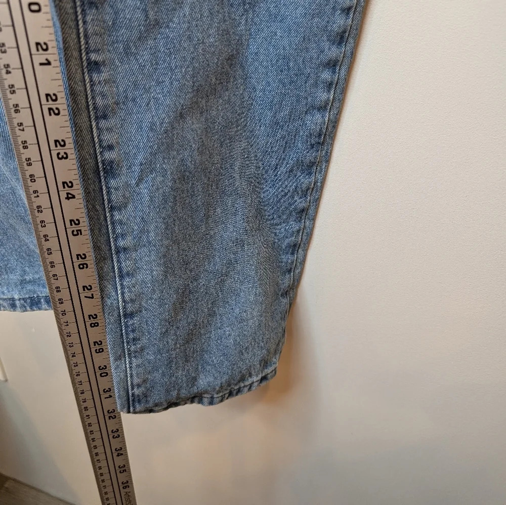 WEWOREWHAT Medium Wash Straight Leg  High Rise Denim Pants Women 27 - Picture 9 of 10